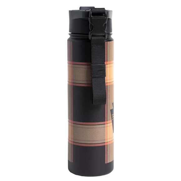 United By Blue 22oz Obsidian Plaid Insulated Steel Water Bottle - Picture 6 of 8
